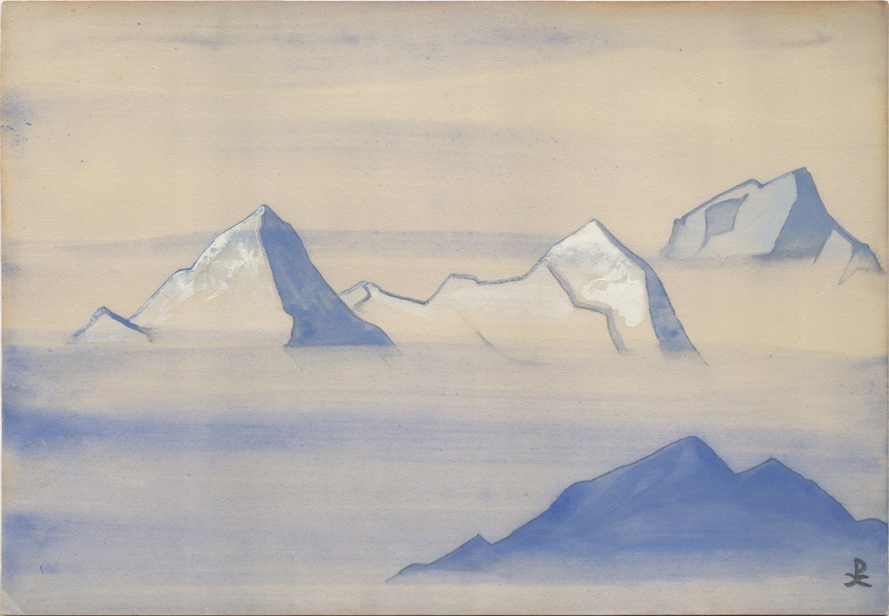 हिमालय, एल्बम पत्ती, 1934 द्वारा निकोलस रोएरिच