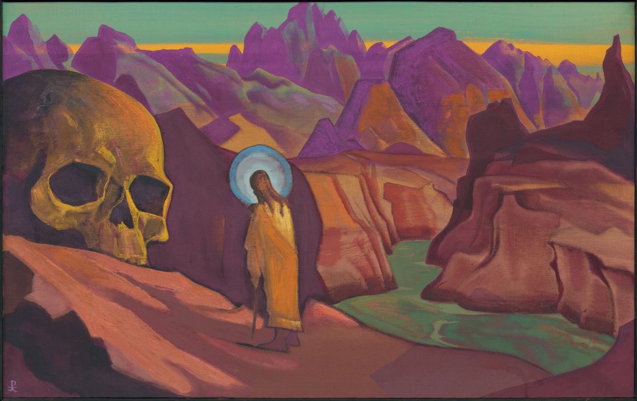 इस्सा और द स्कल ऑफ़ द जाइंट, 1932 द्वारा निकोलस रोएरिच