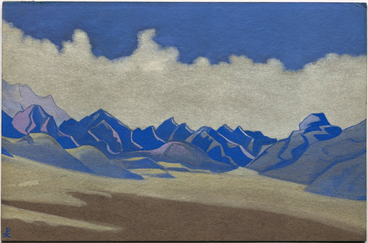 काराकोरम, पथ टुर्कस्तान, 1936 द्वारा निकोलस रोएरिच