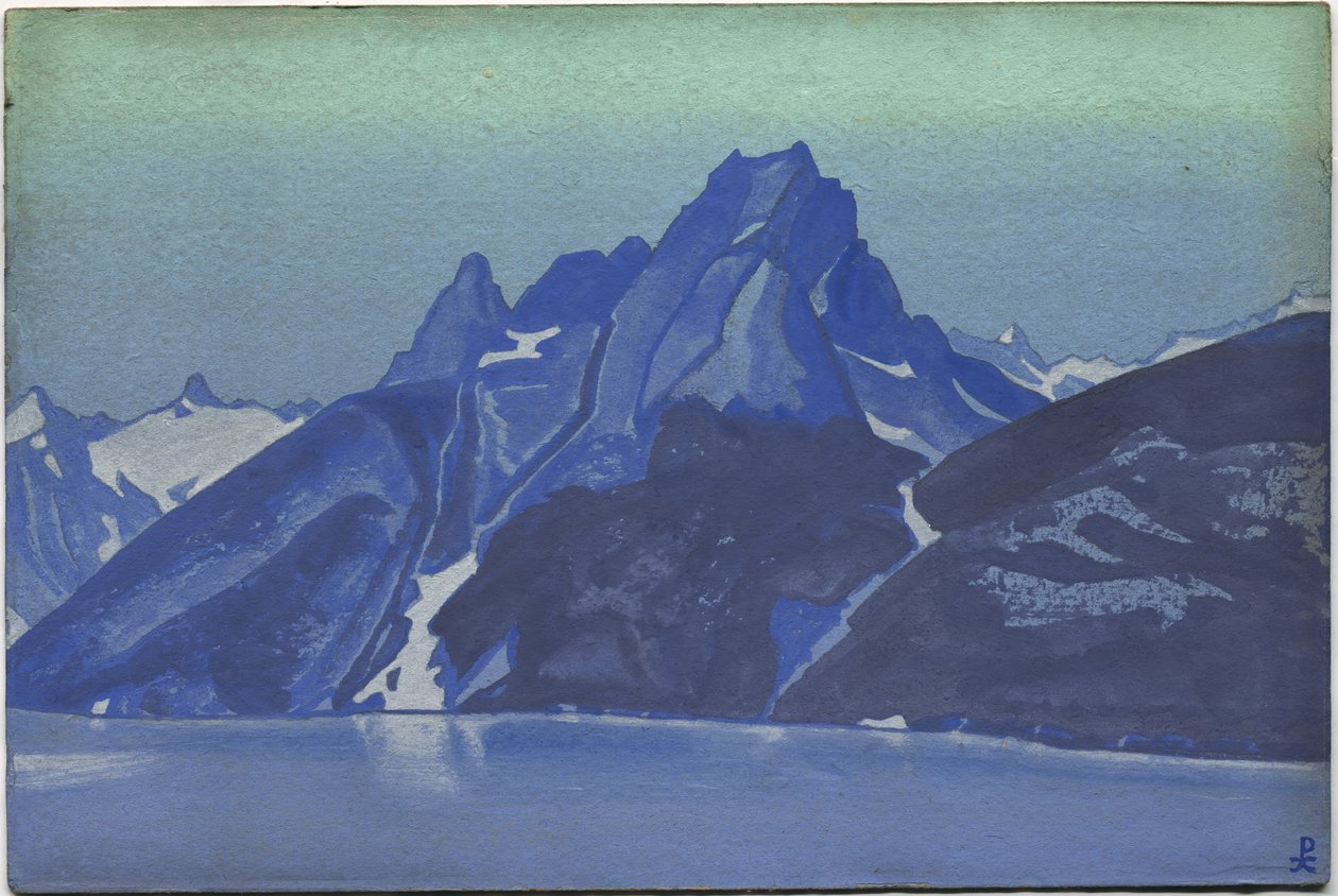 नागास झील, कश्मीर, 1936 द्वारा निकोलस रोएरिच