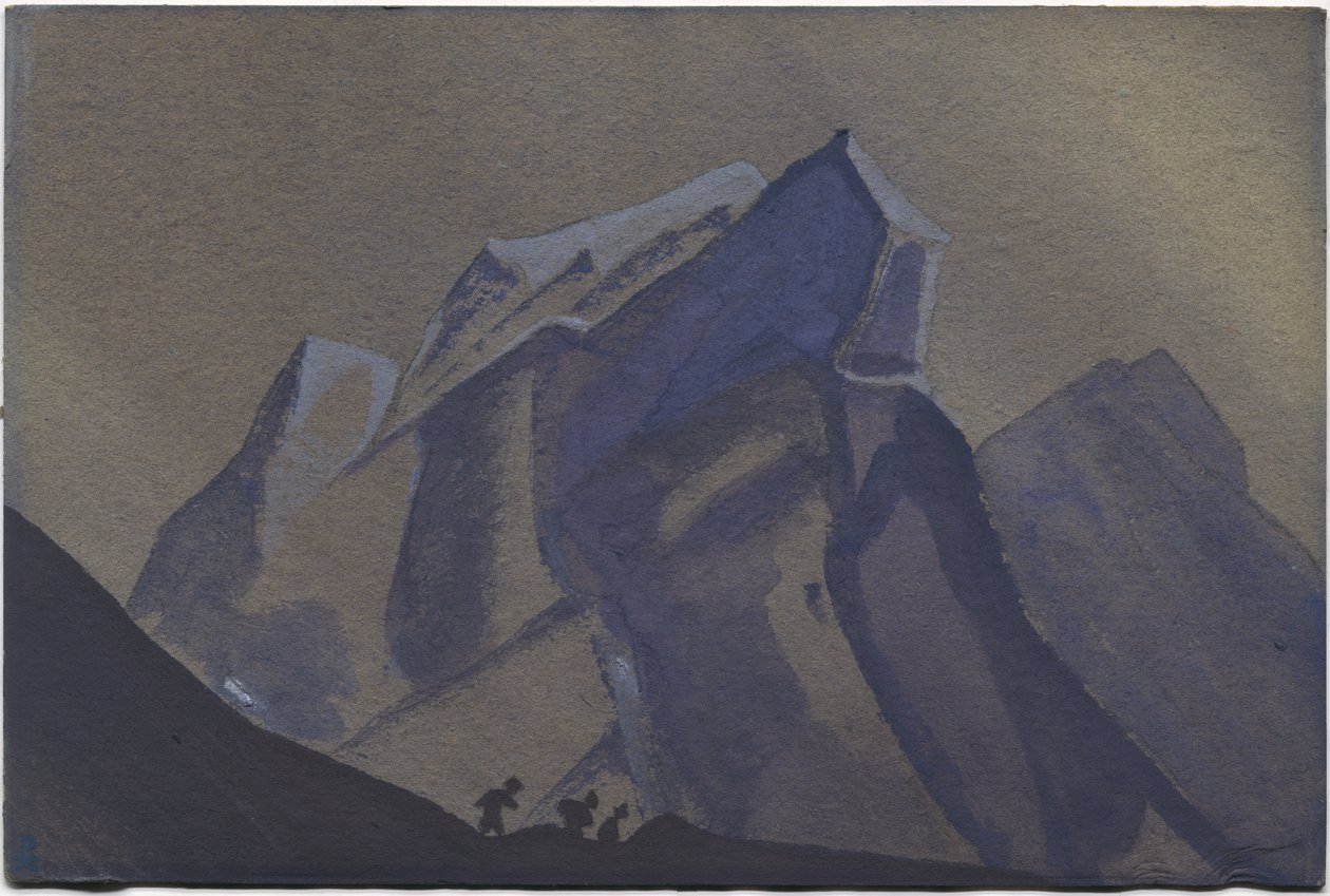 माउंटेन पास, तूफान, 1936 द्वारा निकोलस रोएरिच
