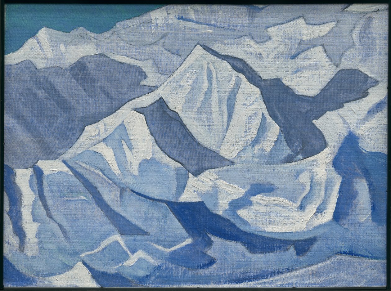 बर्फीली चढ़ाई, "हिमालयन" श्रृंखला, 1924 द्वारा निकोलस रोएरिच