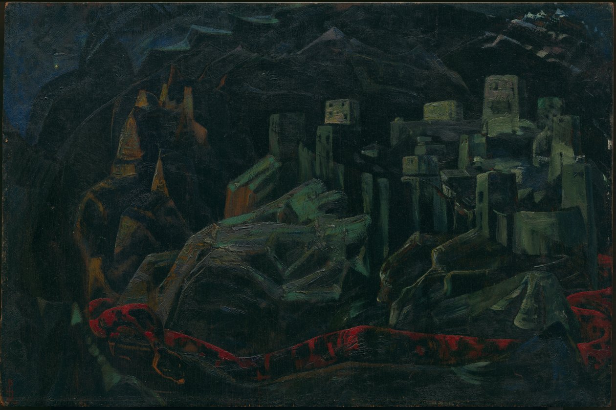 द डेड सिटी, 1918 द्वारा निकोलस रोएरिच