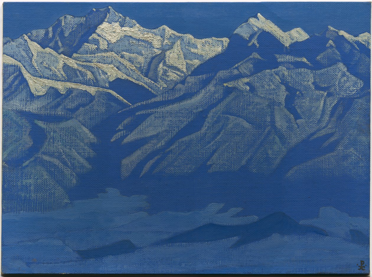 द रेंज, "हिमालयन" श्रृंखला, 1924 द्वारा निकोलस रोएरिच