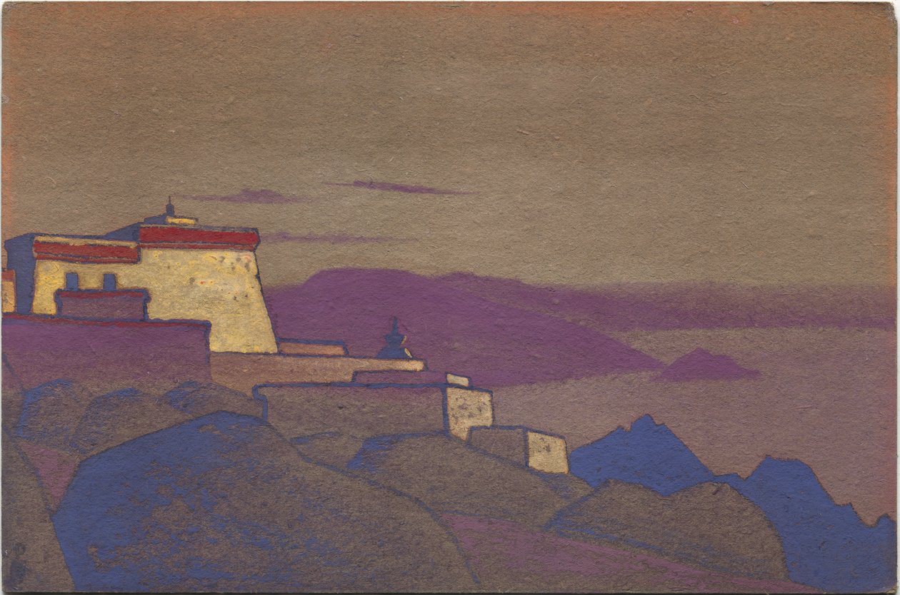 तिब्बत, गेलुक्पा मठ, 1936 द्वारा निकोलस रोएरिच