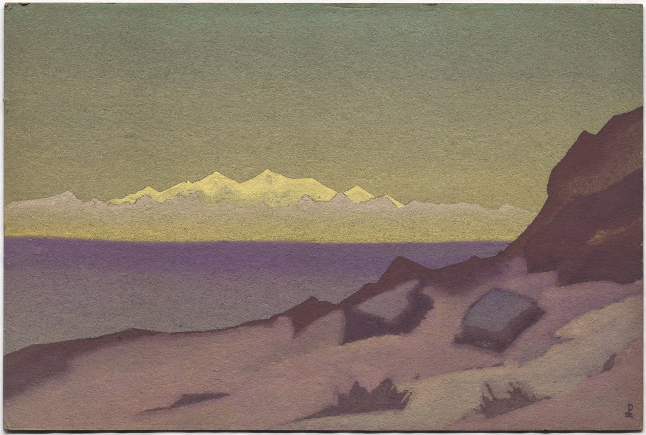 तिब्बती फ्रंटियर, त्सैदम, 1936 द्वारा निकोलस रोएरिच