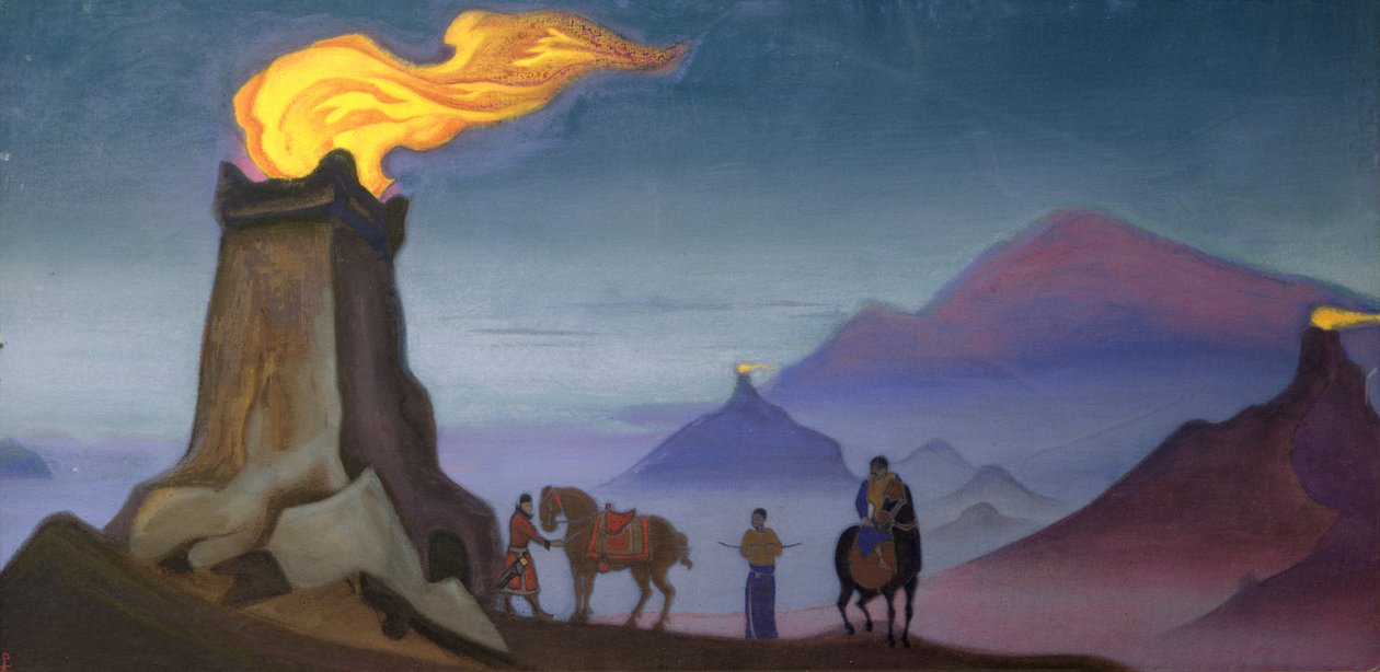 विजय ज्वाला, 1940 द्वारा निकोलस रोएरिच
