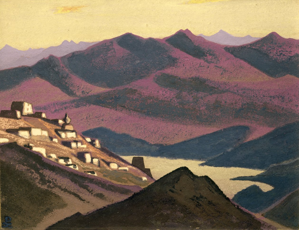 यम-जो झील, 1937 द्वारा निकोलस रोएरिच
