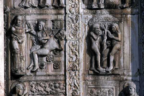 पश्चिम पोर्च के दक्षिण की ओर से विस्तार, c.1120-38 (136520 और 136521 देखें) द्वारा Nicholaus
