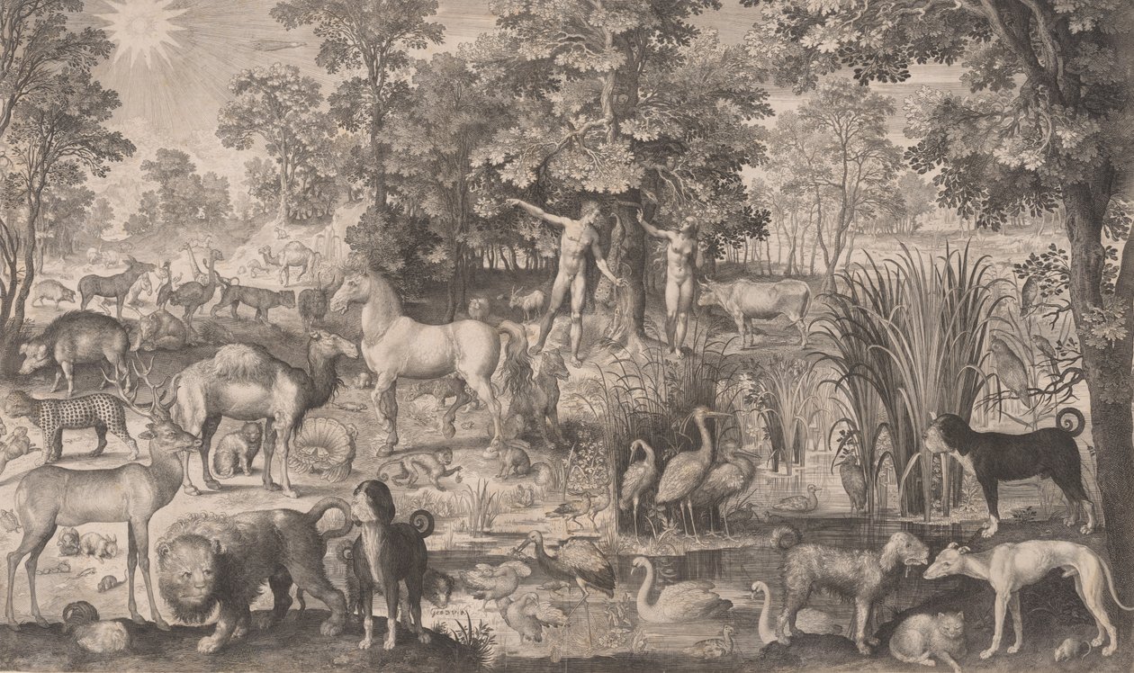 आदम और हव्वा स्वर्ग में, 1631., 1631। द्वारा निकोलास डी ब्रुइन