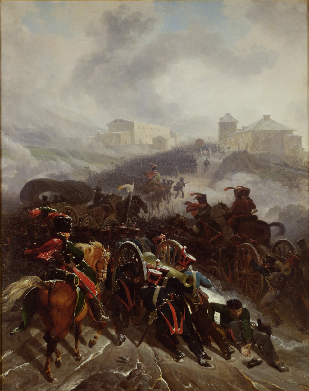 फ्रांसीसी सेना ने सिएरा डी गुआडरमा, स्पेन 1802 दिसंबर 1812 को पार किया द्वारा निकोलस एंटोनी टुनय