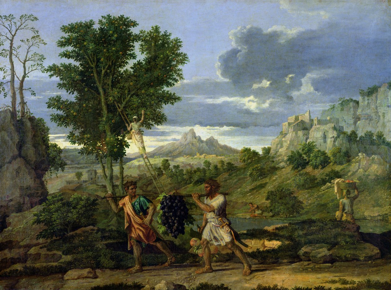 शरद ऋतु, या अंगूर का गुच्छा प्रचारित भूमि से लिया गया, 1660-64 द्वारा निकोलस पौसिन