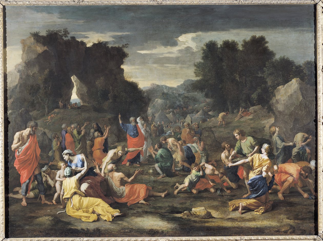 मन्ना की सभा, c.1637-9 द्वारा निकोलस पौसिन