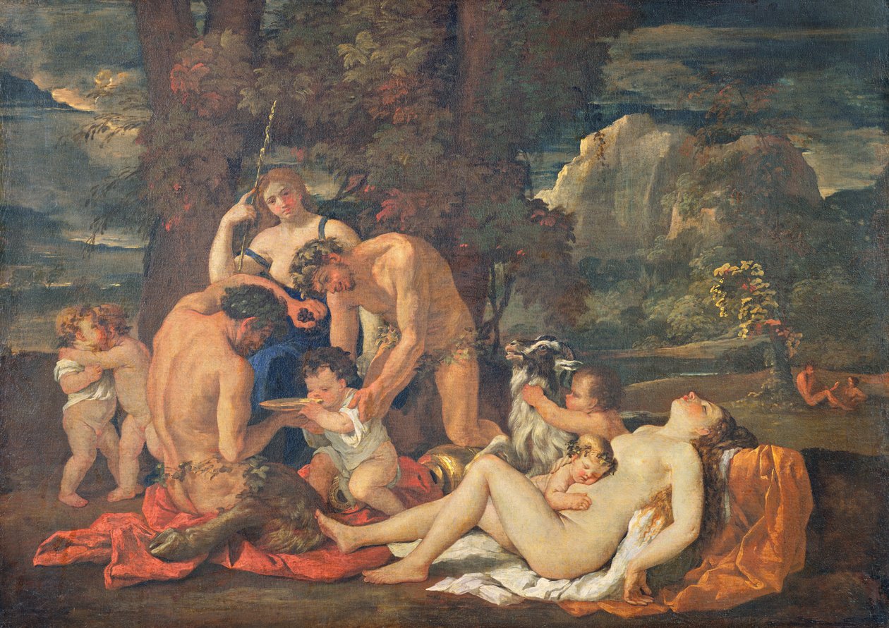 द बेचेस ऑफ़ बेच्च्स, या द लिटिल बैचन, c.1624-25 द्वारा निकोलस पौसिन