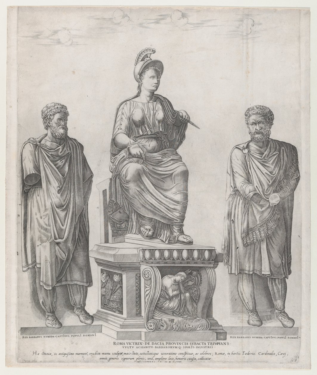 रोमन भव्यता का दर्पण: रोम विक्टोरियस, 1549., 1549। द्वारा निकोलस बीट्रिज़ेट
