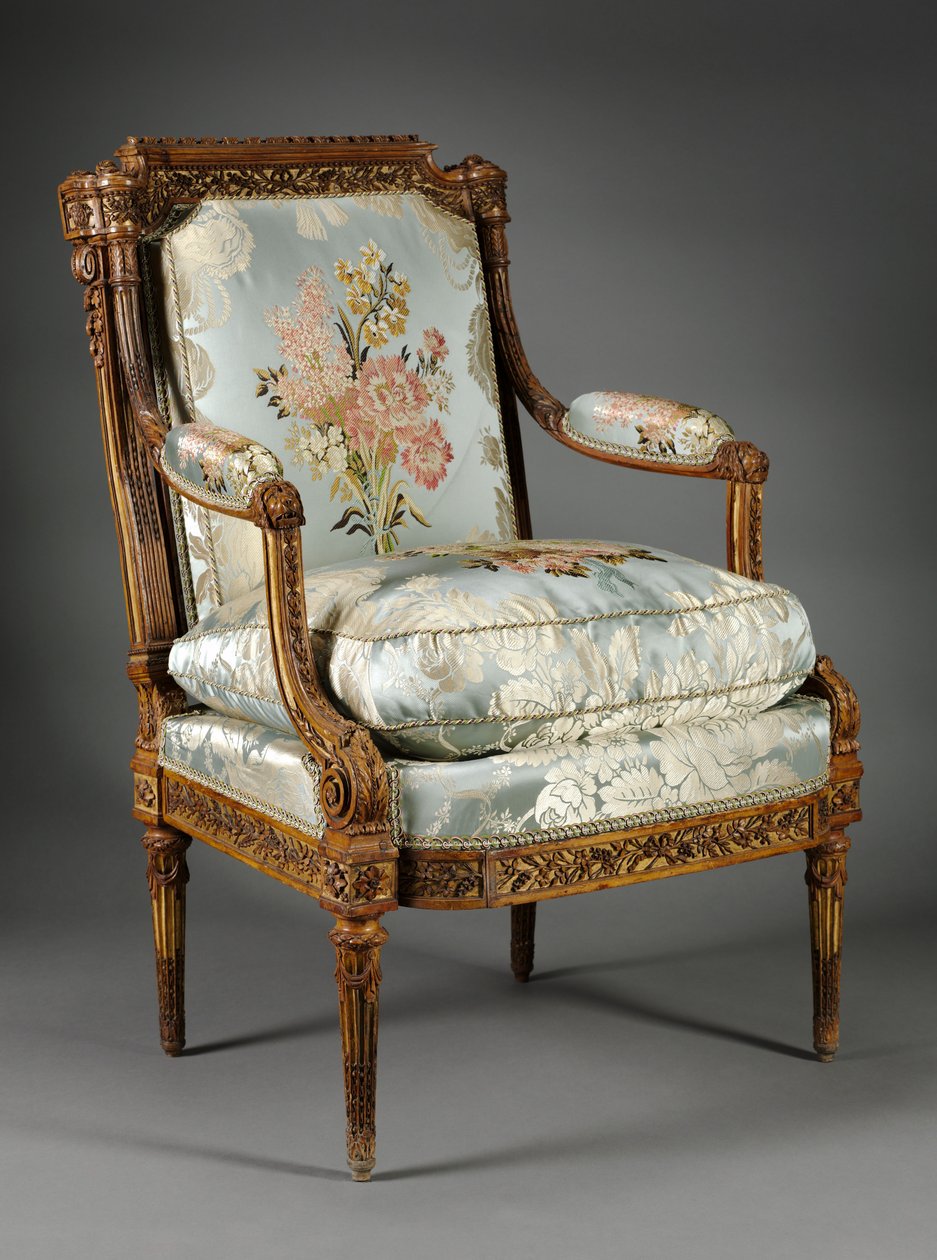 आर्मचेयर, c.1785 (बॉक्सवुड) द्वारा निकोलस-डेनिस डिलाइसमेंट