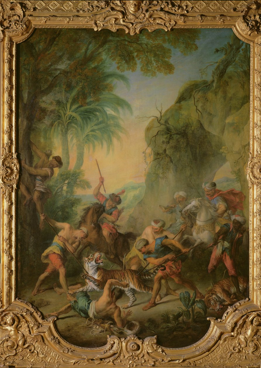 टाइगर हंट, 1736 द्वारा निकोलस लानक्रेट