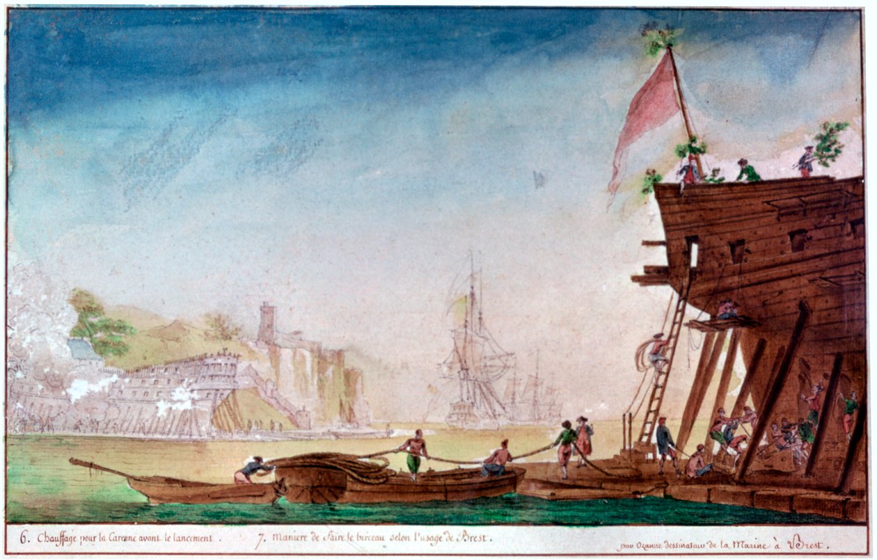 द मरीना ऑफ ब्रेस्ट, c1750-1810 द्वारा निकोलस मैरी ओज़ने