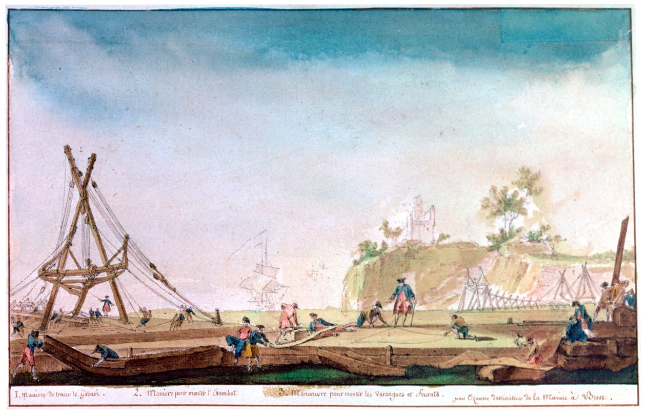 द मरीना ऑफ ब्रेस्ट, c1750-1810 द्वारा निकोलस मैरी ओज़ने