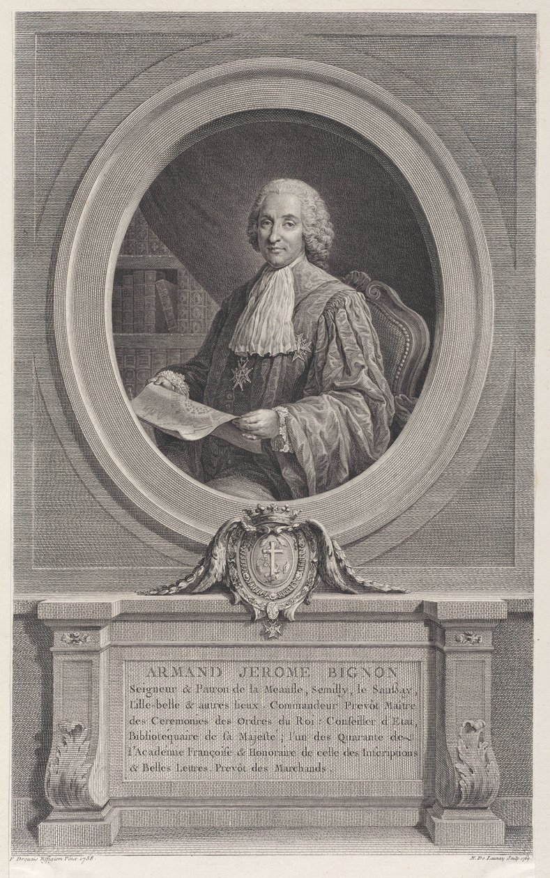 आर्मंड-जेरोम बिग्नॉन का पोर्ट्रेट, 1769., 1769। द्वारा निकोलस डी लाउनेयू