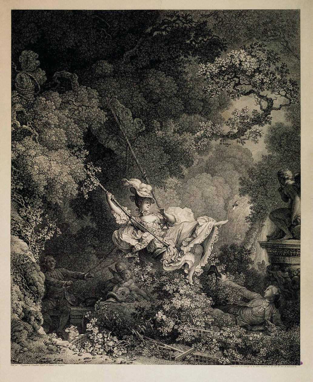 एक झूले के भाग्यशाली अवसर, 1782। द्वारा निकोलस डी लाउनेयू