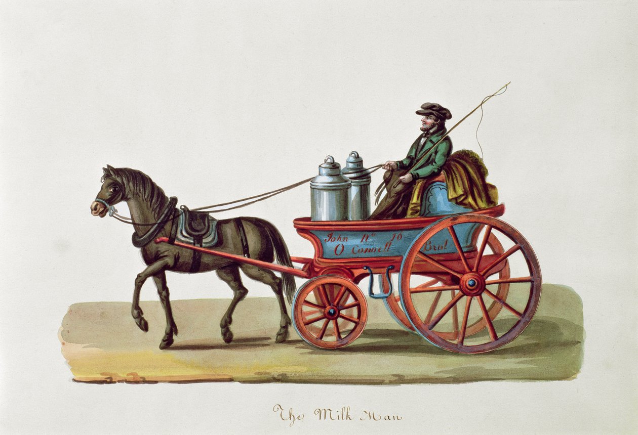 द मिल्क मैन, c.1840-44 द्वारा निकोलिनो कैल्यो