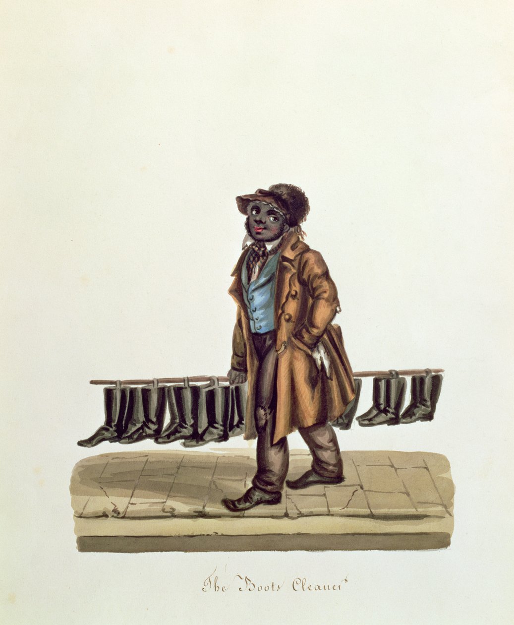 द बूट्स क्लीनर, c.1840 द्वारा निकोलिनो कैल्यो