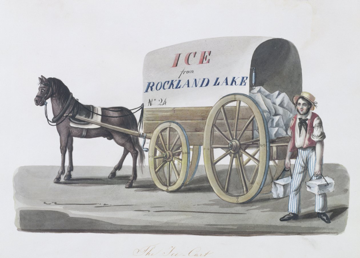 द आइस कार्ट, 1840-48 द्वारा निकोलिनो कैल्यो