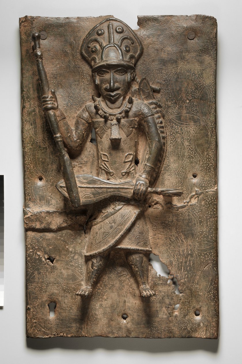 पट्टिका, संभवतः 1500s-1600s (पीतल) द्वारा नाइजीरियाई नाइजीरियाई