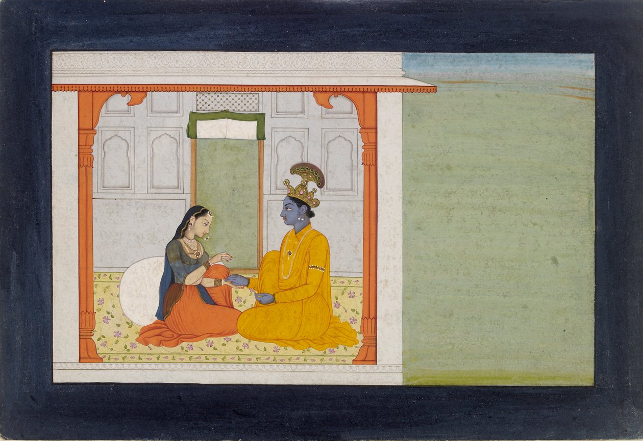 नायिका अपने प्रेमी की नई अंगूठी, 1780-1785 पर टिप्पणी करती है द्वारा निक्का