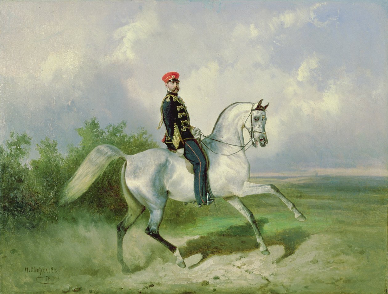 सम्राट अलेक्जेंडर II का चित्रण (1818-81) 1876 द्वारा निकोलाई एगोरेविच सेवरचकोव