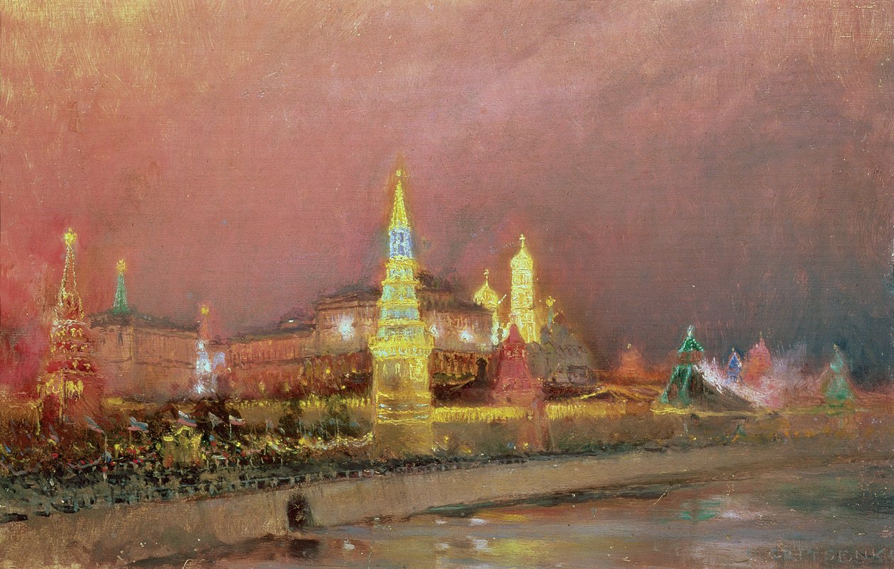 क्रेमलिन में रोशनी, 1896 द्वारा निकोलाई निकोलेविच ग्रिट्सेंको