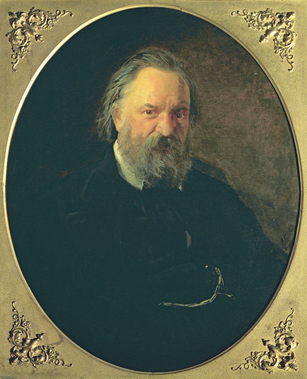पोर्ट्रोन ऑफ इवानो इवानोविच ह्रदय (1812-70), 1867 द्वारा निकोलाई निकोलाइजेविच गे
