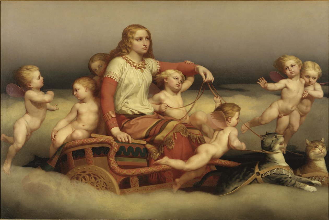 फ्रीजा ने अपने पति की तलाश की, 1852 द्वारा Nils Blommer