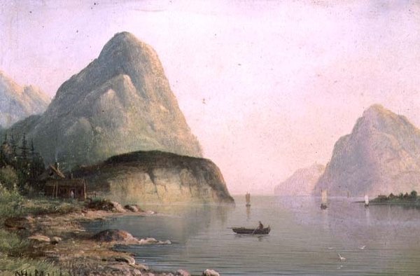एक Fjord दृश्य द्वारा निल्स हंस क्रिश्चियन