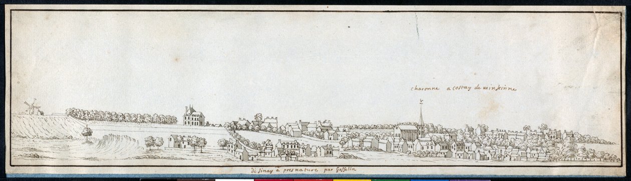 चारोन, c.1677 (कागज पर धोने के साथ कलम और स्याही) द्वारा नोएल गैसलिन