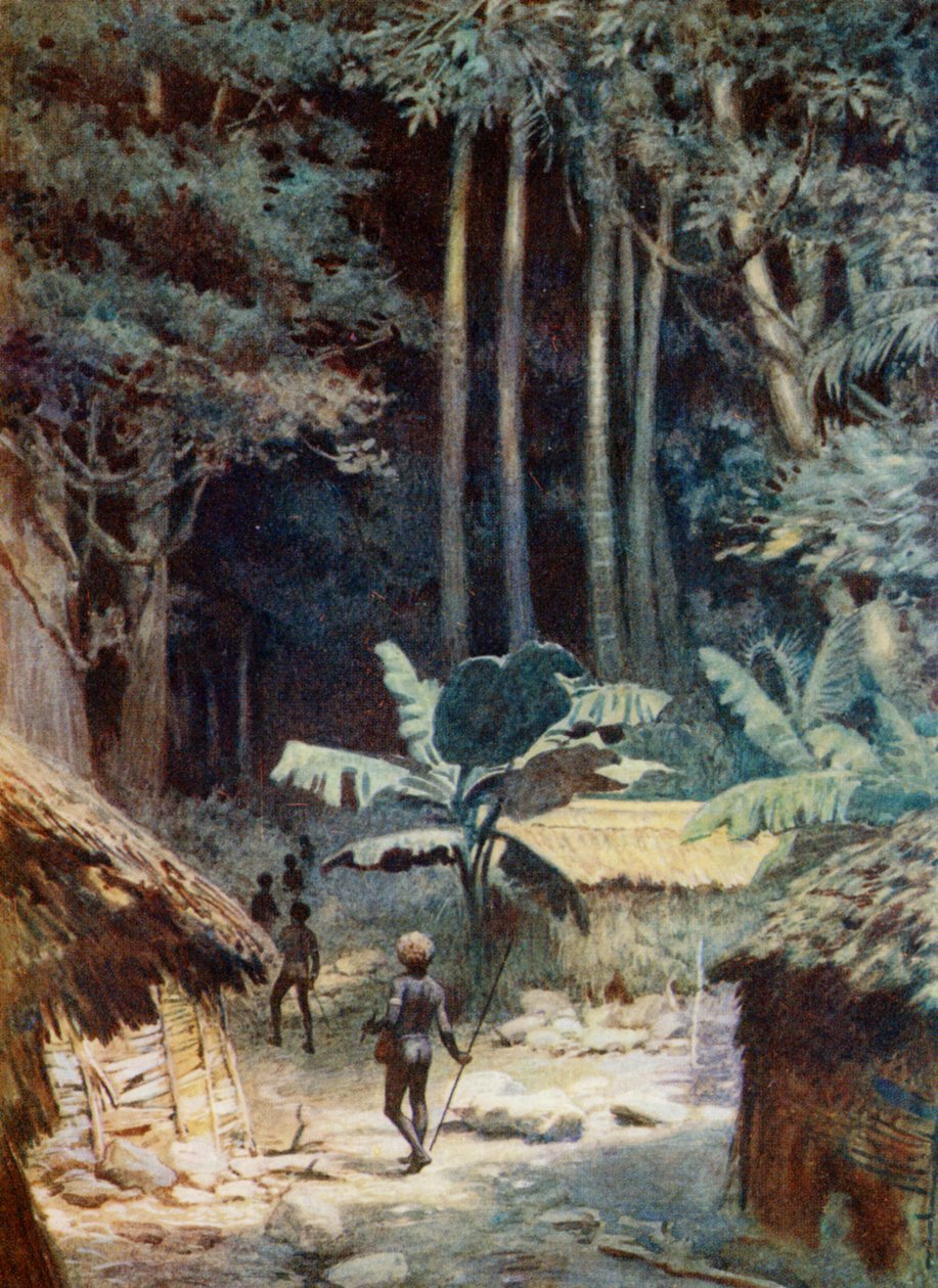 एक मेलनेसियन वन की गहराई में, 1908 द्वारा नॉर्मन हार्डी