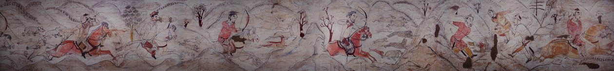 जिउयांगसांग, झेंग्झौ में उत्तरी क्यूई राजवंश के मकबरे से भित्ति द्वारा उत्तरी क्यूई राजवंश चीनी स्कुल