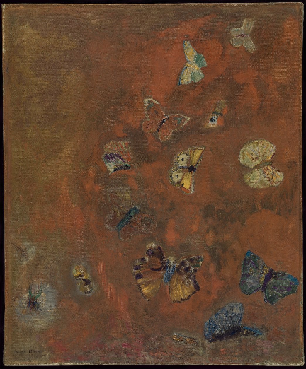 तितलियों का उद्भव, c.1912 द्वारा ओडिलोन रेडन