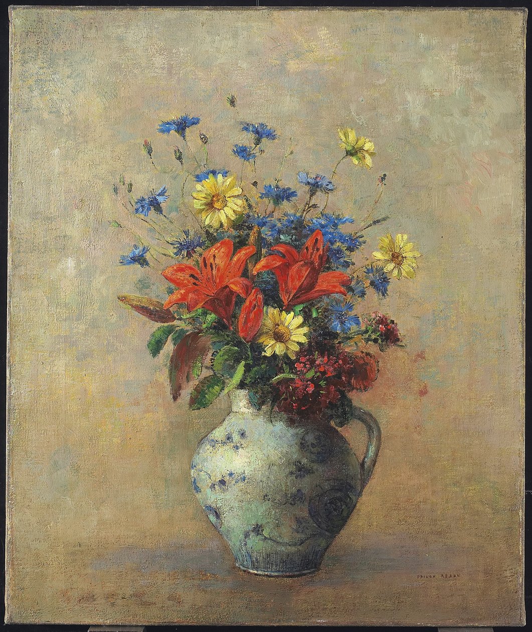 फूलदान फूलदान, c.1915 द्वारा ओडिलोन रेडन