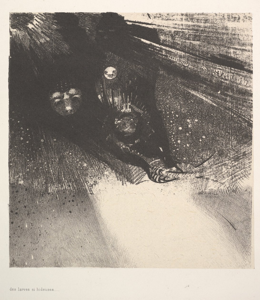 हिडेन लार्वा, 1896। द्वारा ओडिलोन रेडन