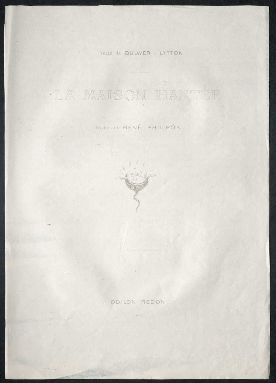 द हॉन्टेड हाउस, 1896। द्वारा ओडिलोन रेडन