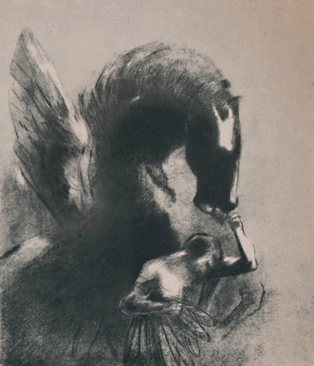 पेगासस कैप्टिव, 1889, 1946। द्वारा ओडिलोन रेडन