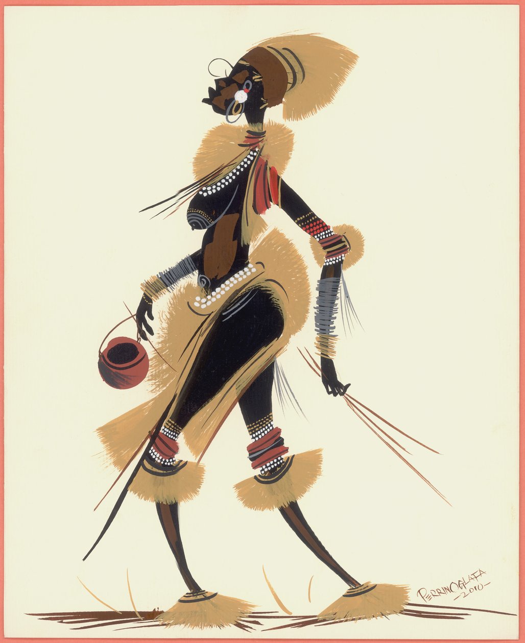 द रिटर्न ऑफ ए वुमन, 2010 (कागज पर तेल) द्वारा ओगलाफ़ा एबिटरी पेरिन