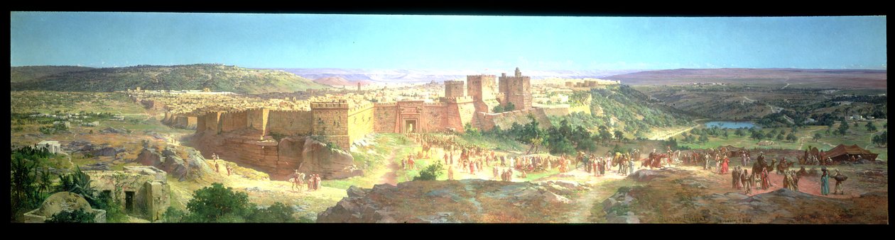 यरूशलम: द डे ऑफ क्राइस्ट, 1886 द्वारा ओलिवियर पिचाट