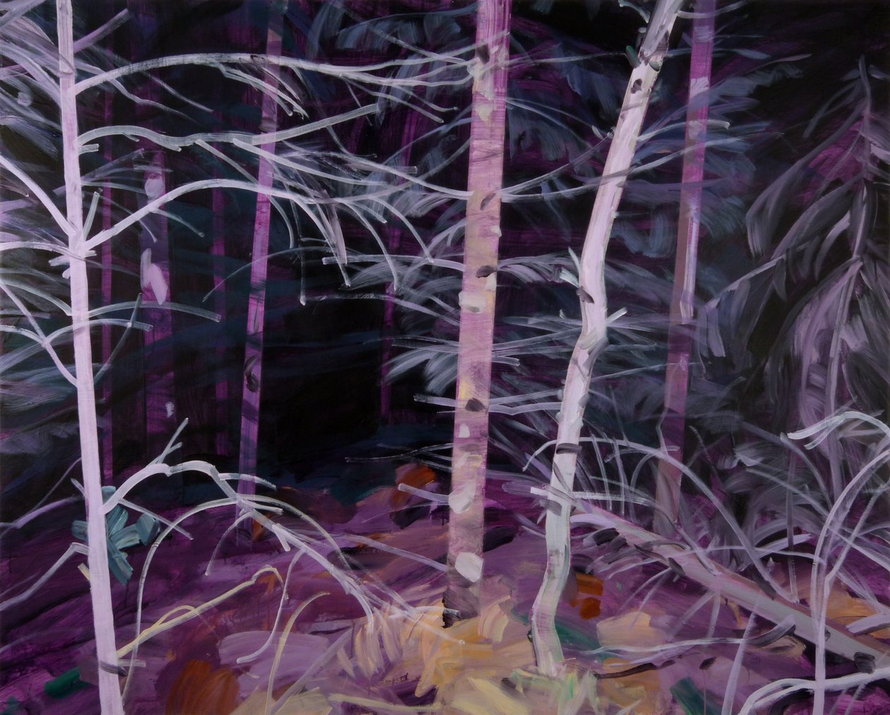 Forêt-noire 10, 2019 (कैनवास पर एक्रिलिक) द्वारा ओलिवियर मोरेल