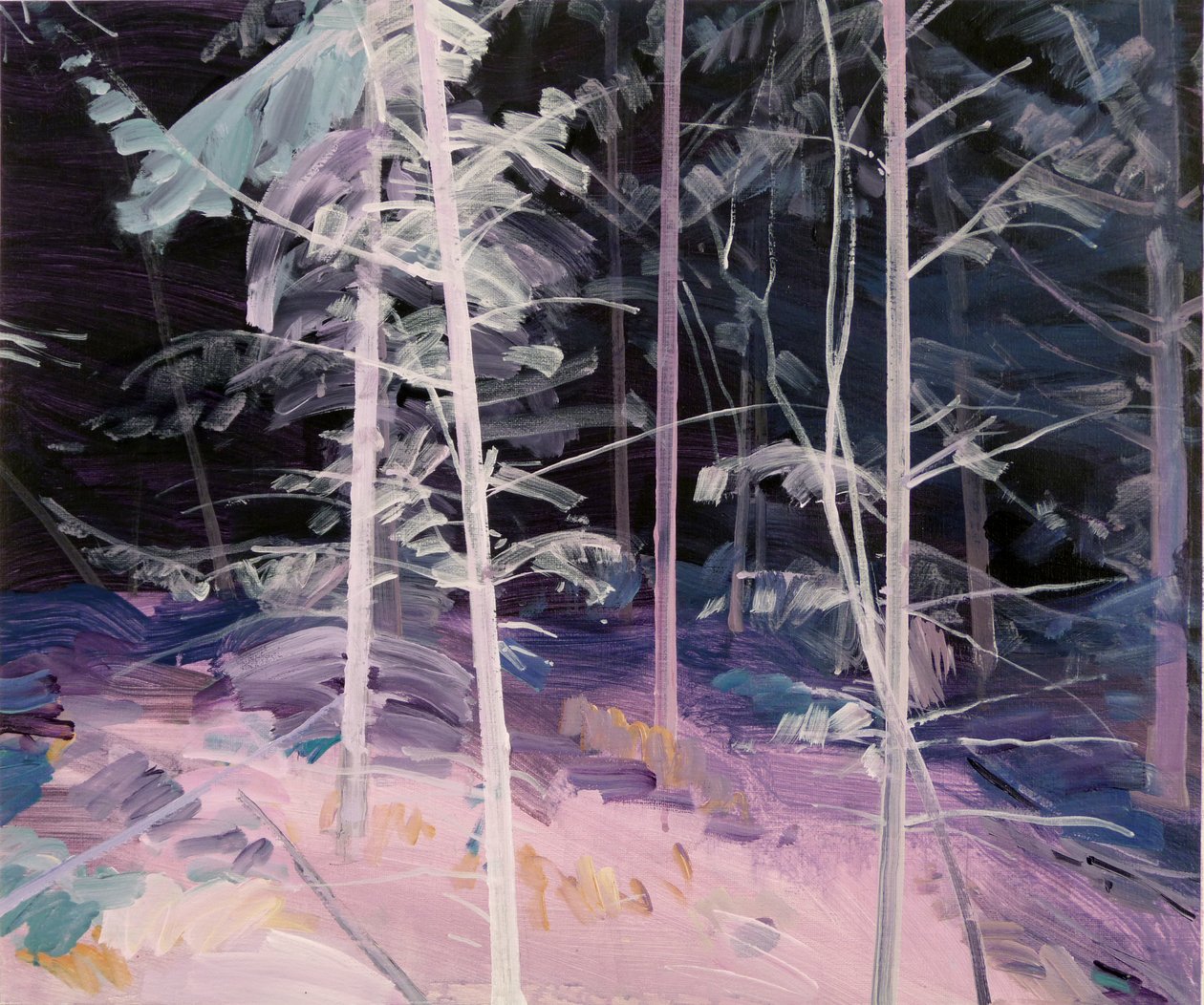 Forêt-noire 1, 2017 (कैनवास पर एक्रिलिक) द्वारा ओलिवियर मोरेल