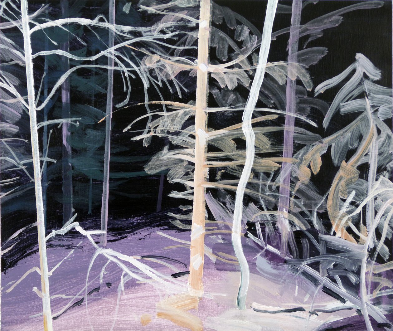 Forêt-noire 3, 2017 (कैनवास पर एक्रिलिक) द्वारा ओलिवियर मोरेल