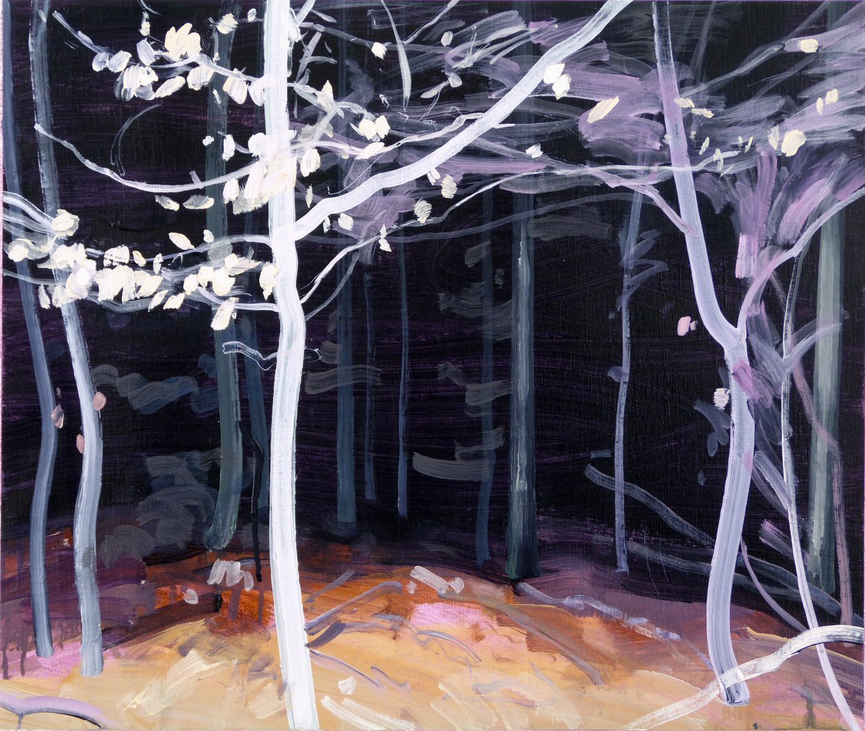 Forêt-noire 4, 2017 (कैनवास पर एक्रिलिक) द्वारा ओलिवियर मोरेल