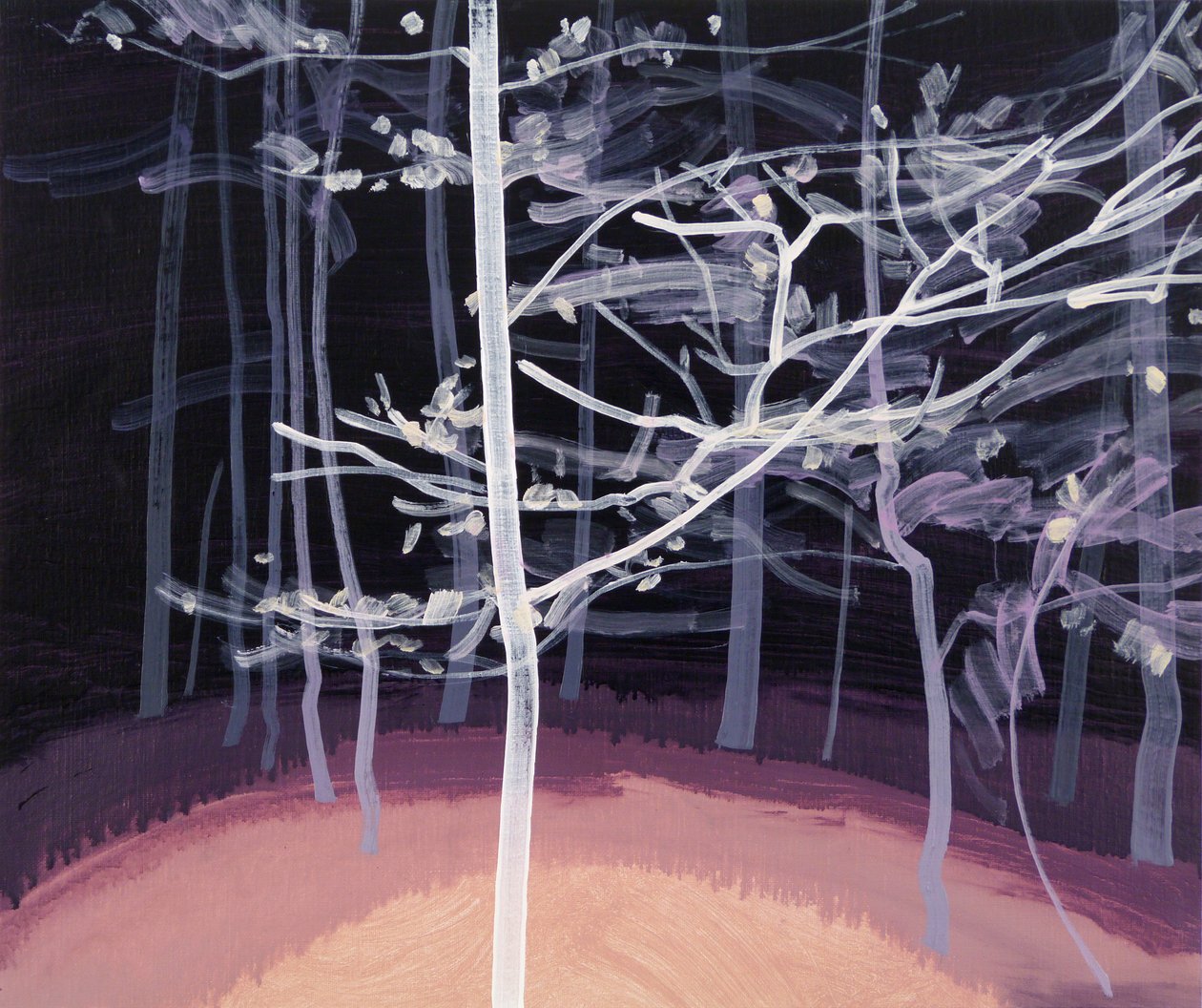 Forêt-noire 7, 2017 (कैनवास पर एक्रिलिक) द्वारा ओलिवियर मोरेल